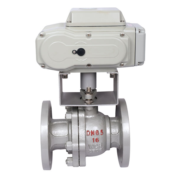 Fine Small Electric flanged ball valve