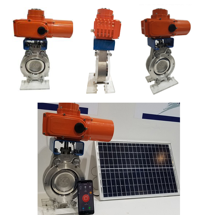 Remote Control Photovoltaic solar Butterfly Valve Price List