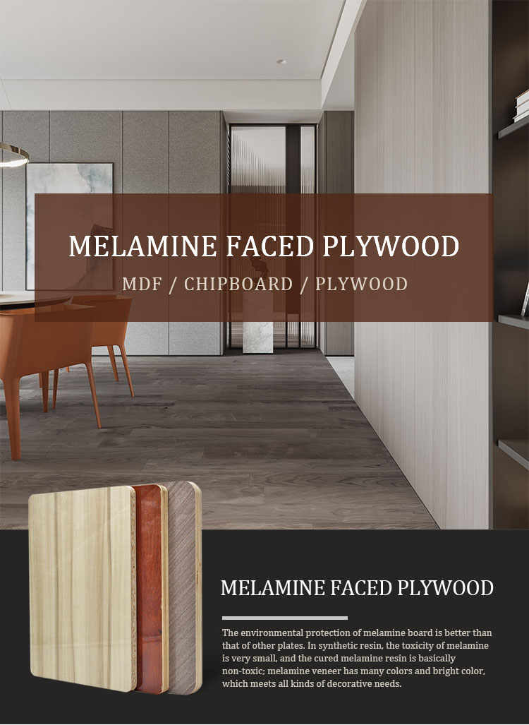 Melamine faced plywood