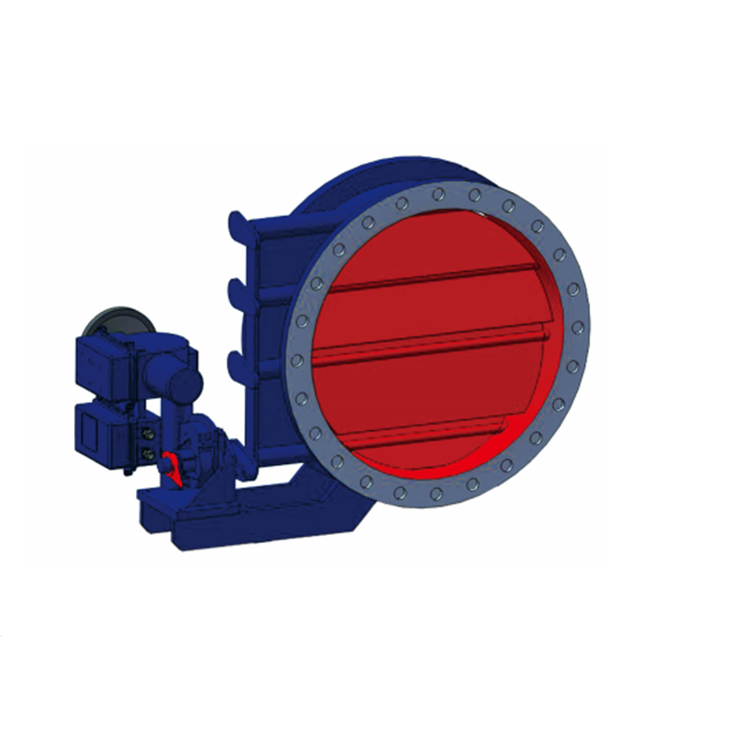 Cement manufacturing equipment motorized flow control valve butterfly valve
