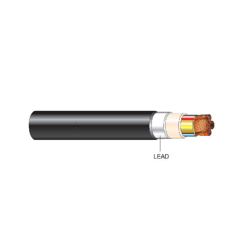 Low Voltage Lead Sheathed Cables Un-Armoured 3 and Half-Core Lead Sheathed Cable Copper Conductors 600/1000 volts LV Leads sheathed
