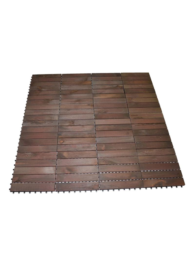 Wooden Floor Tiles Brown 30x30x2centimeter