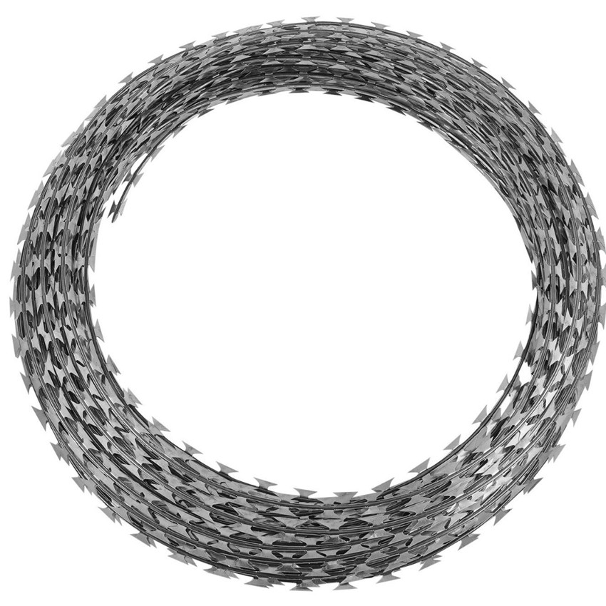 GI Concertina Razor Barbed Wire BTO-22，500mm