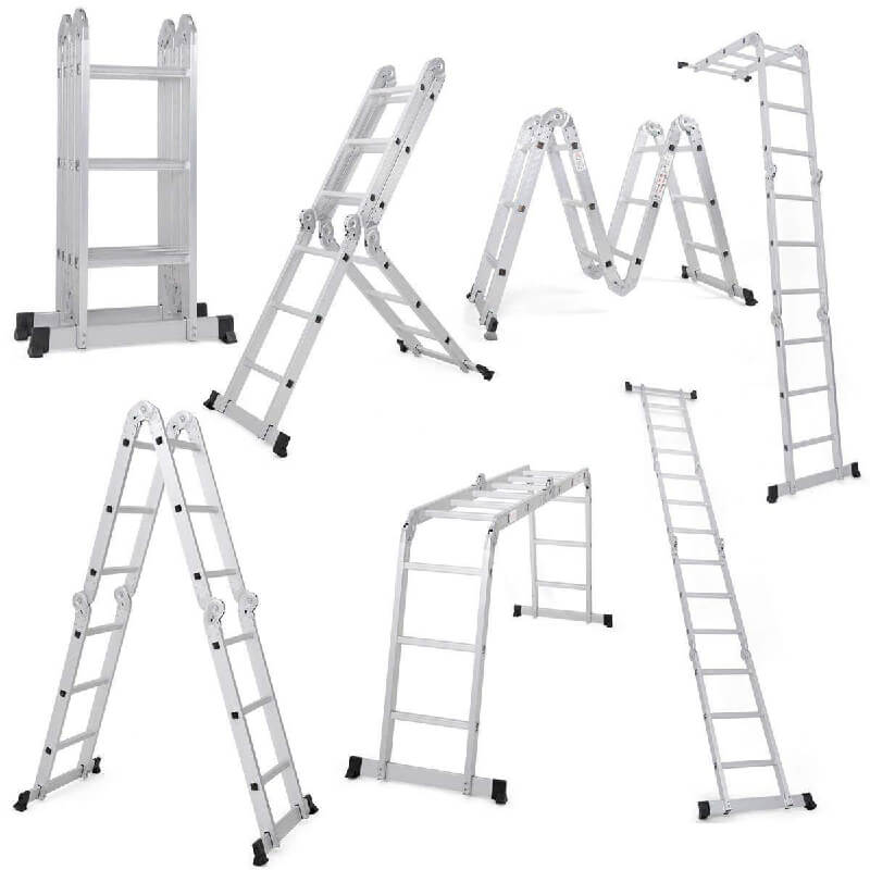 Aluminum Multi-Purpose Ladders A Frame, Step Straight Ladder, Work ...