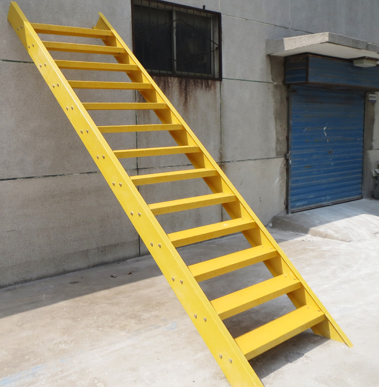 Anti-corrosion FRP GRP step ladders for fiberglass platform