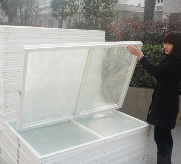 Anti-corrosion insulated FRP fiberglass industrial window for Aluminum smelter plant