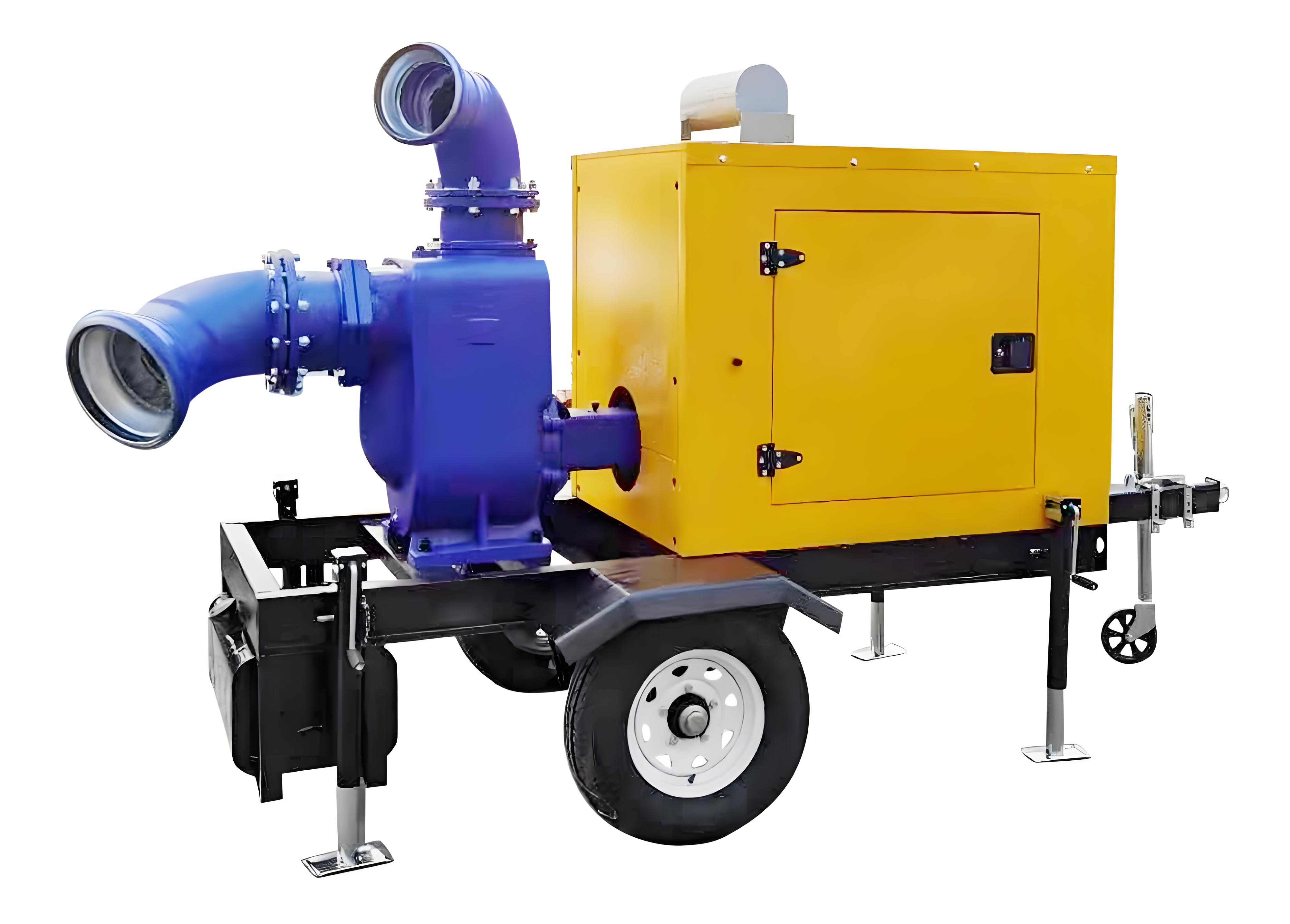 Large Flow Flood Control Farmland Irrigation Diesel Engine Mobile Pump Station