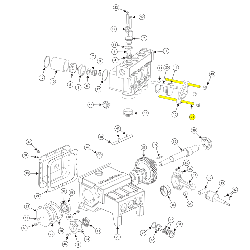 3715 7438 00 - STUD FOR ATLAS COPCO TRIDO 140 SERIES