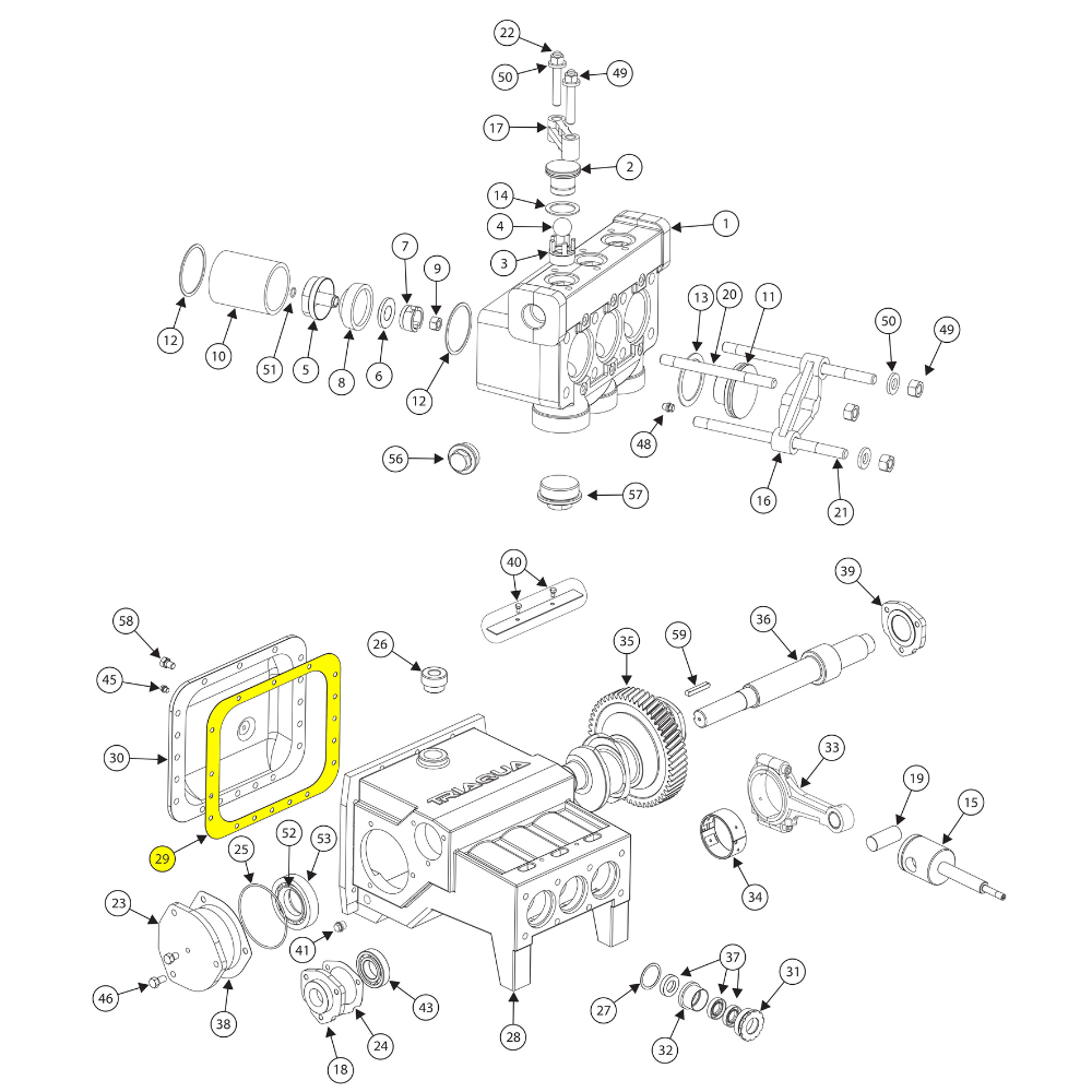 1279065 - GASKET COVER FOR FMC BEAN L09 SERIES