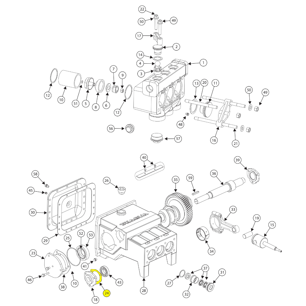 3715 7416 00 - GASKET FOR ATLAS COPCO TRIDO 140 SERIES