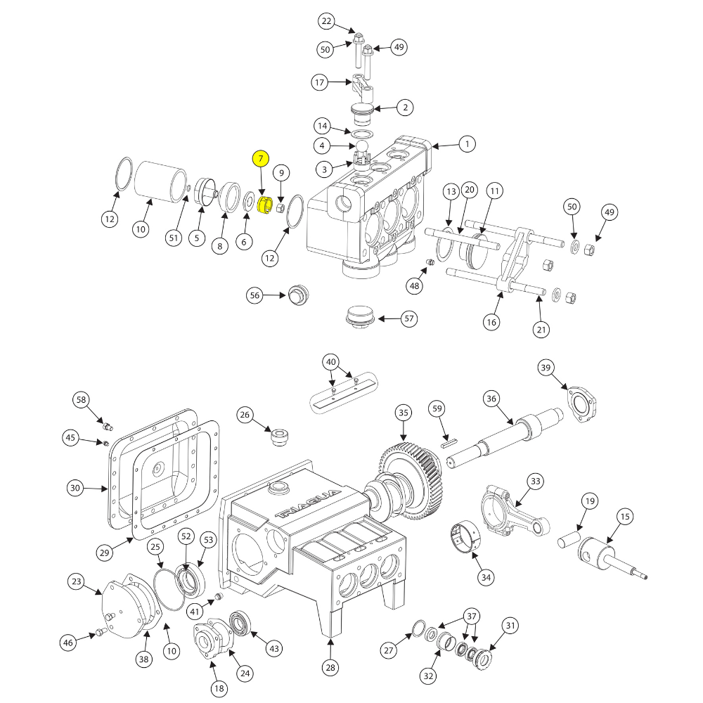 A91663 - PISTON HOLDER FOR FMC BEAN L11 SERIES