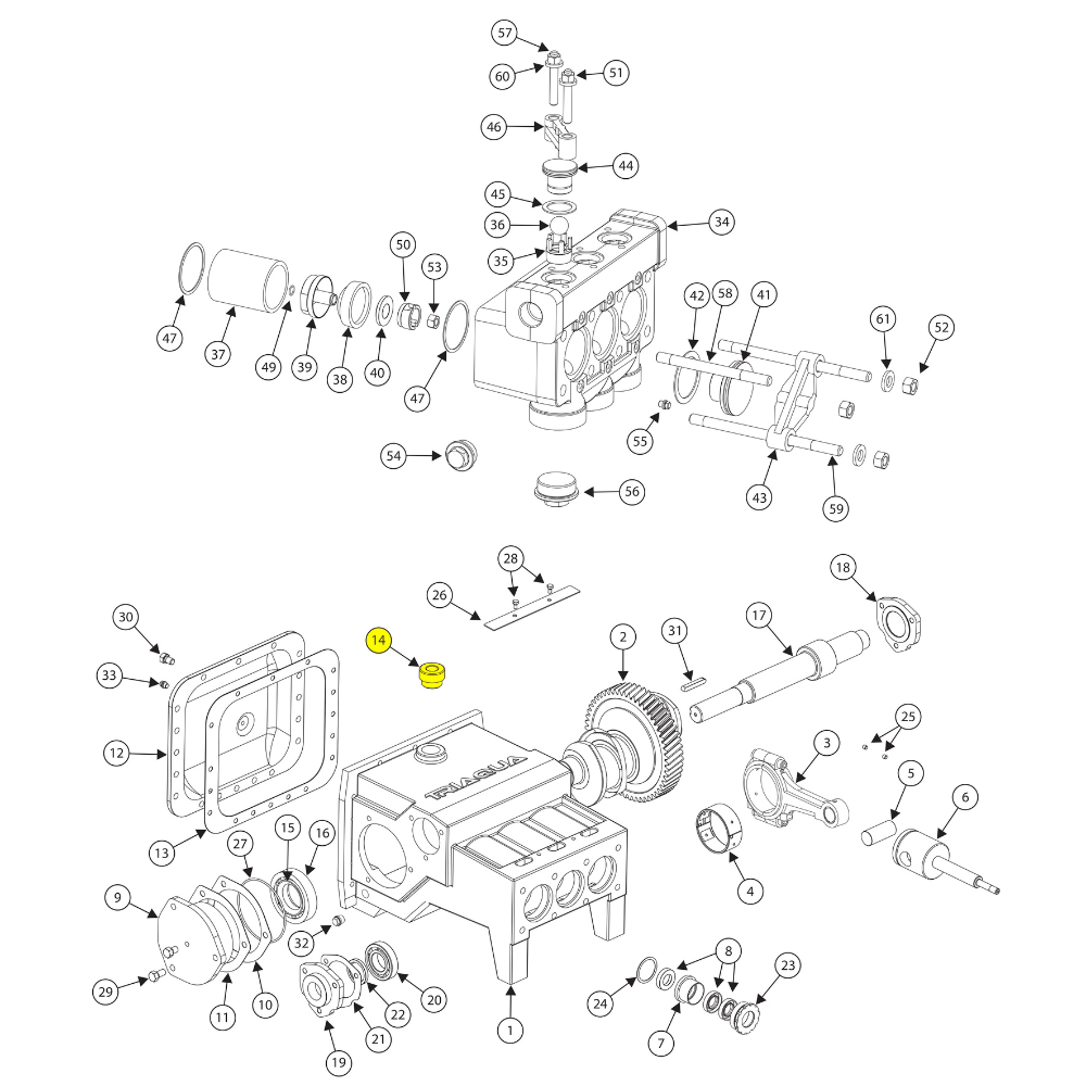 A5054 - OIL CAP FOR FMC BEAN MUD PUMP L09/W11/L11SERIES