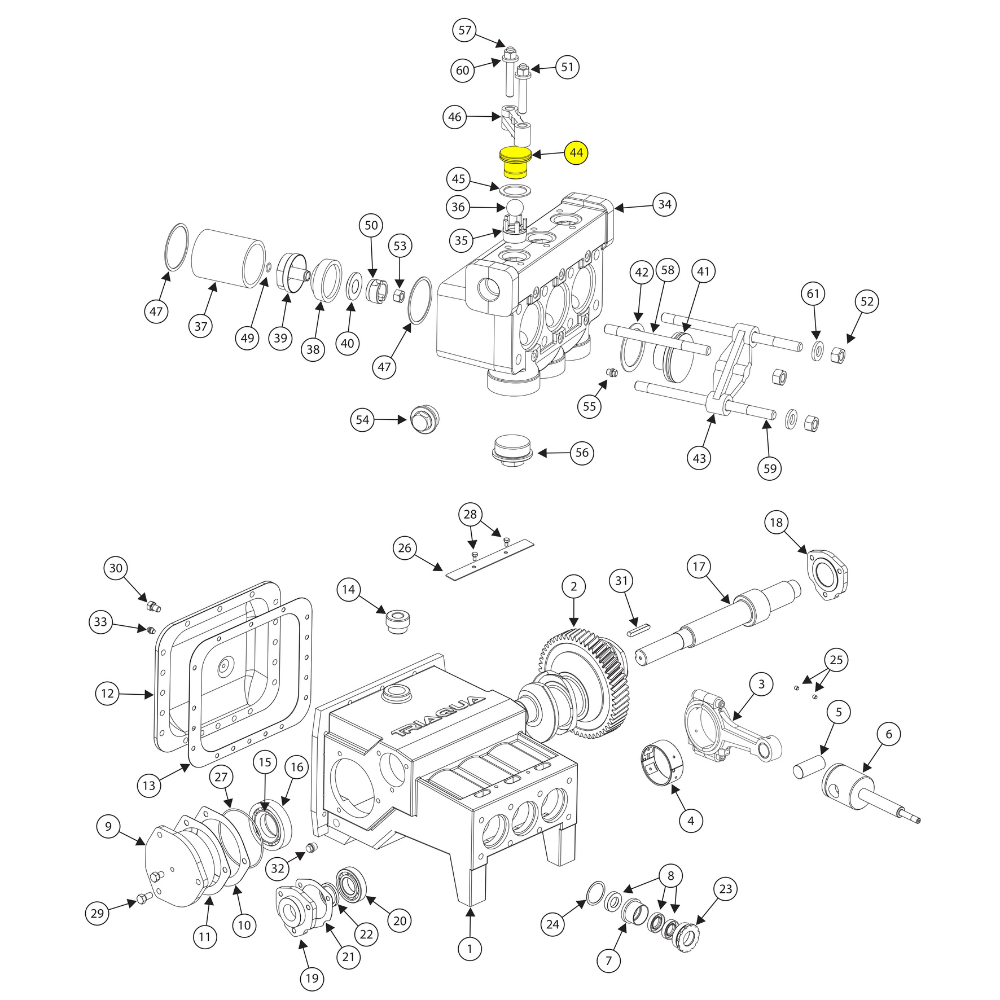 1285113 - VALVE COVER FOR FMC BEAN MUD PUMP W11/L11 SERIES