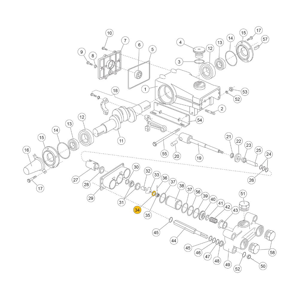 3715 8292 00 - CONICAL WASHER FOR ATLAS COPCO TRIDO 45 SERIES