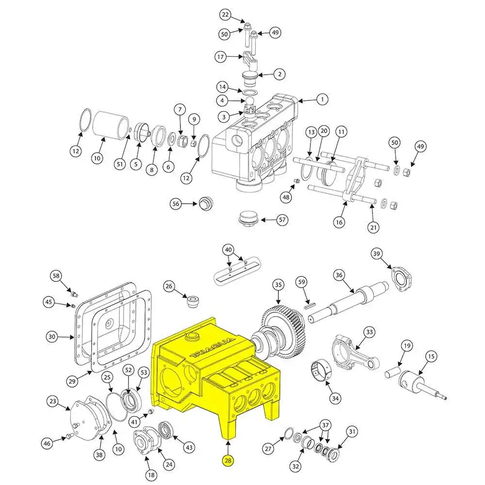 3715 7389 00 - PUMP CASE FOR ATLAS COPCO TRIDO 80 SERIES