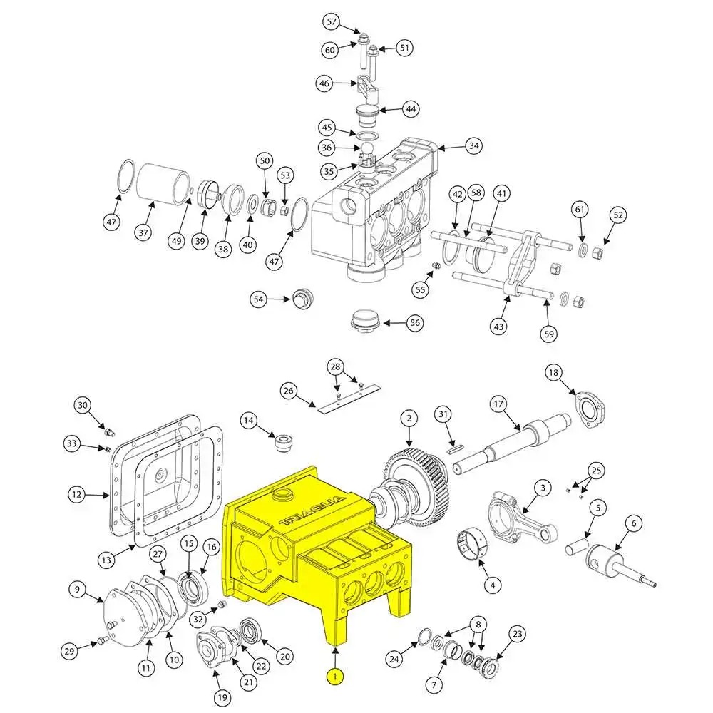 3715 7389 00 - PUMP CASE FOR ATLAS COPCO TRIDO 80 SERIES