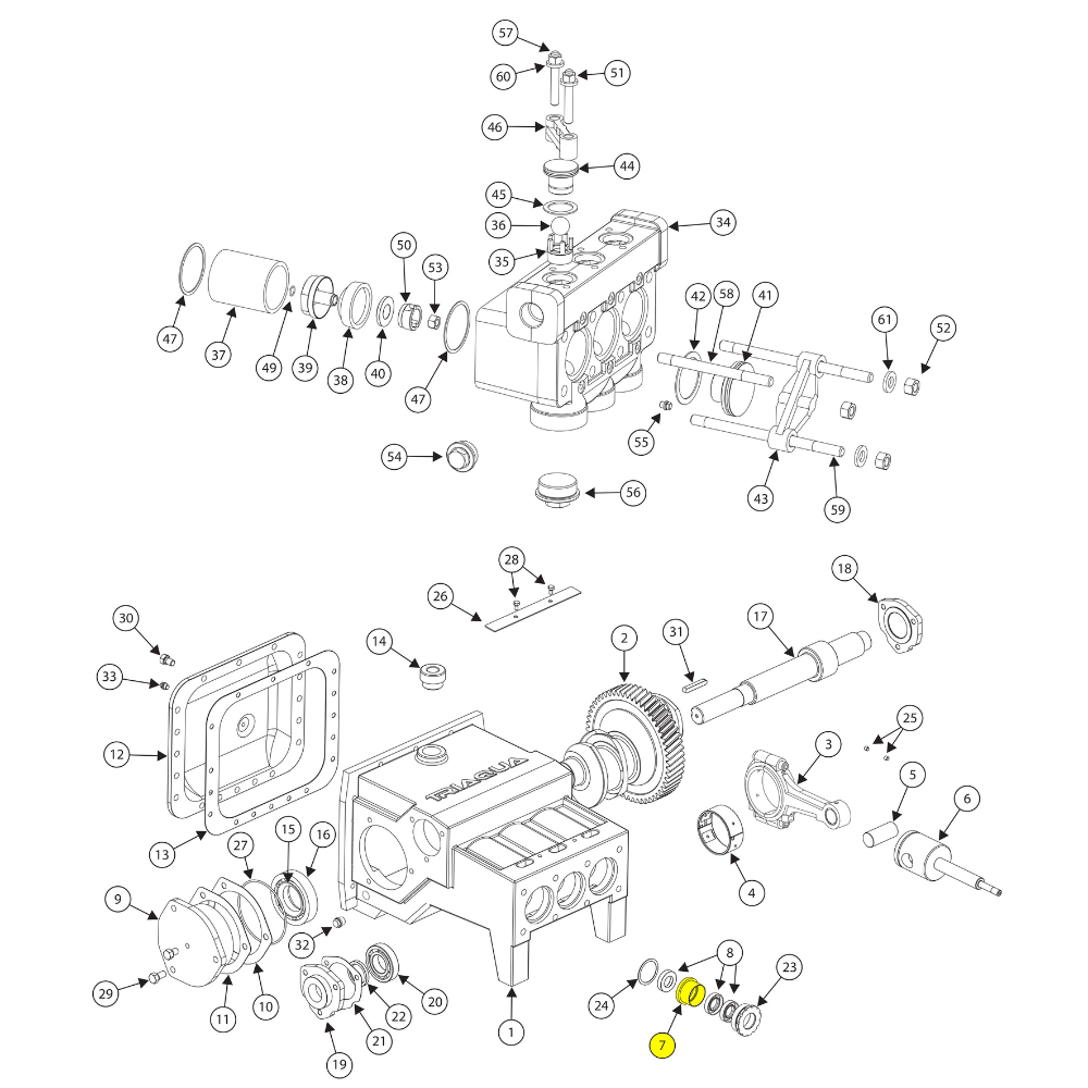 1266365 - SEAL HOLDER FOR FMC BEAN MUD PUMP W11/L11 SERIES