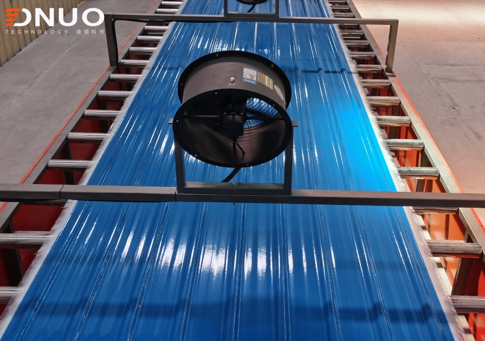 Continuous Forming Machine for Fiberglass Composite Material FRP Gel-coated Tile Fiberglass Gel-coated FRP Sheet