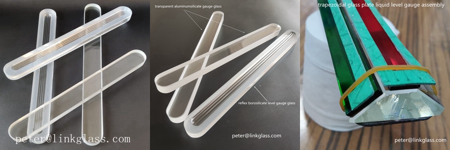flat level gauge glass