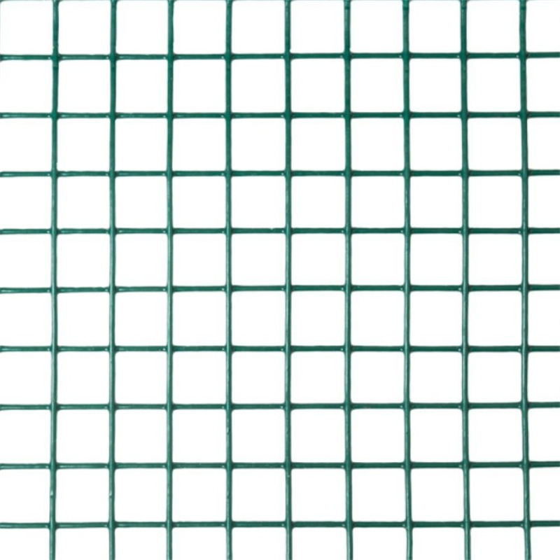 Green Color PVC Coated  Welded Wire Mesh 1/2Inch X 1/2 Inch X 5Feet X 50Feet X 1MM