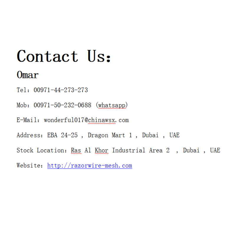 High Quality Low Price Hot Sale Concertina Wire 980 mm X 10 m/2080108