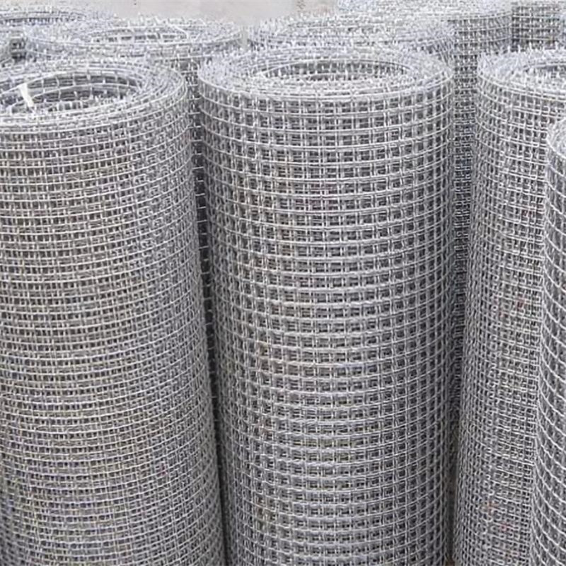 High Tensile Strength GI Woven Crimped Wire Mesh 5X5MM,1X20M 