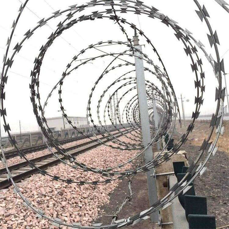 BTO-22 304 Stainless Steel Concertina Razor Wire/Razor Fencing 500MM X 10KG