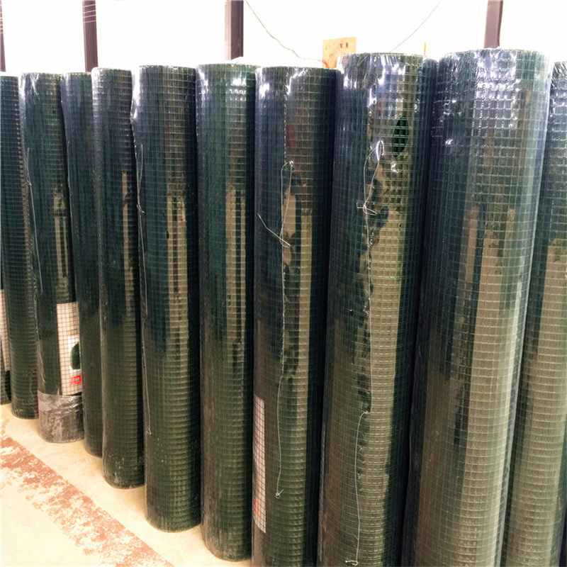 Low Price Green PVC Welded Mesh Fence 3/4Inch X 3/4 Inch X 4Feet X 50Feet X 1.3MM