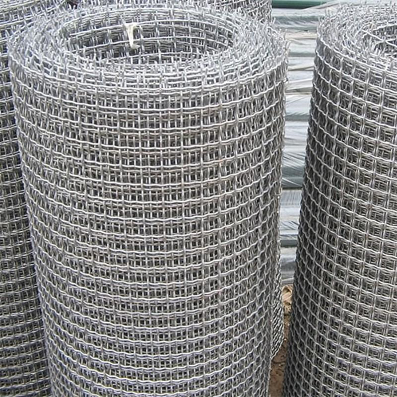 Factory Price GI Woven Crimped Wire Mesh 5X5MM,1X20M