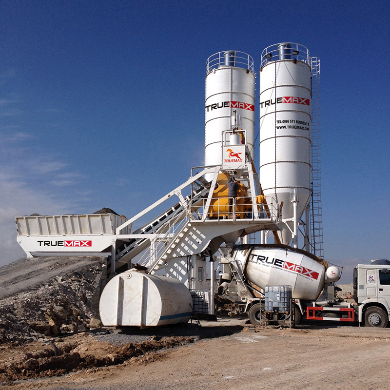 Mobile concrete batching plant CBP60M